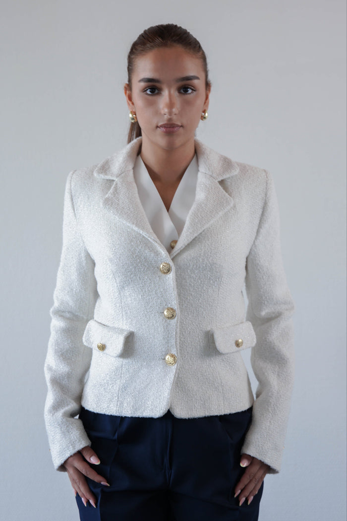 Tweed Blazer beige