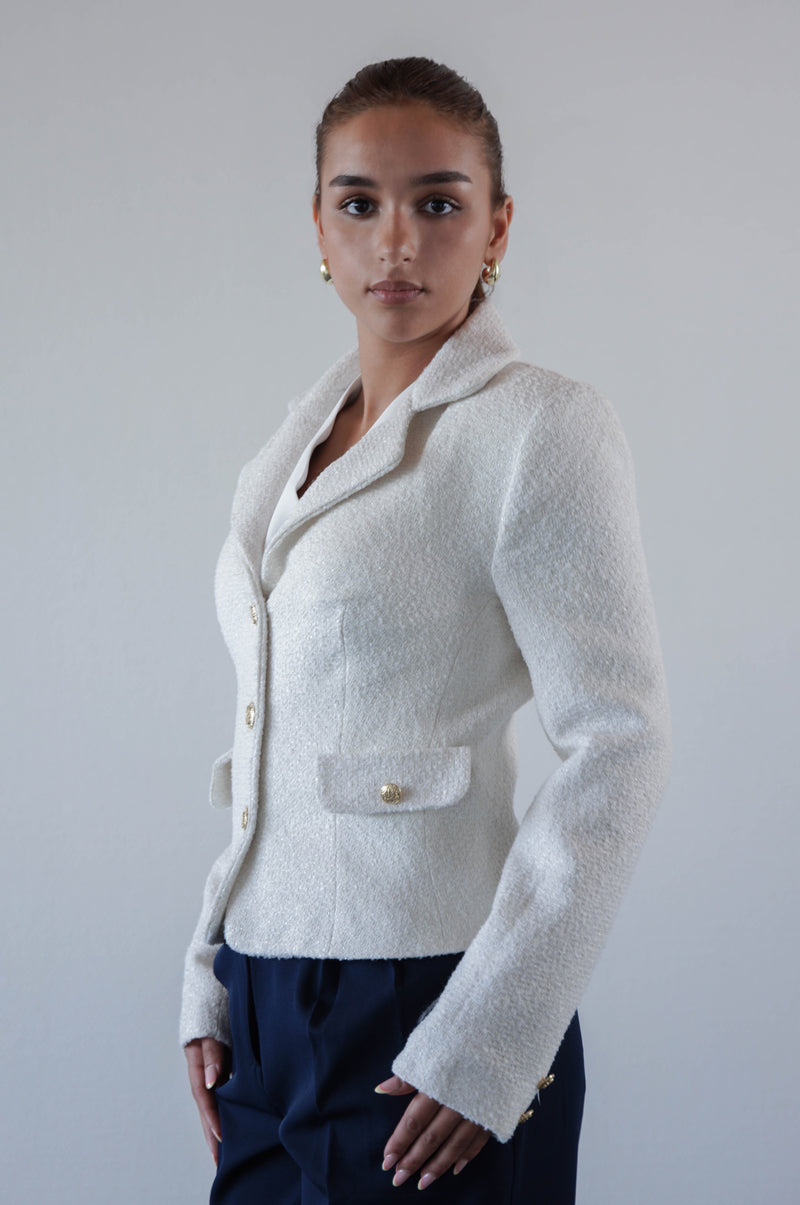 Tweed Blazer beige