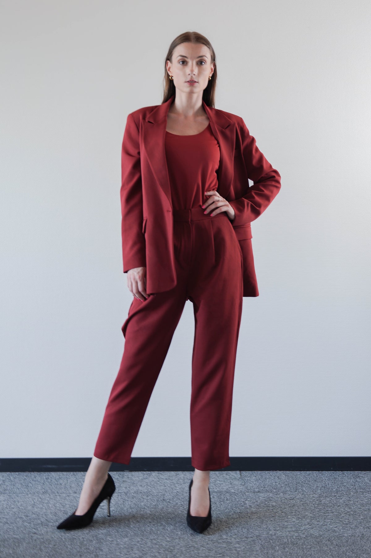 Red Suit Trousers