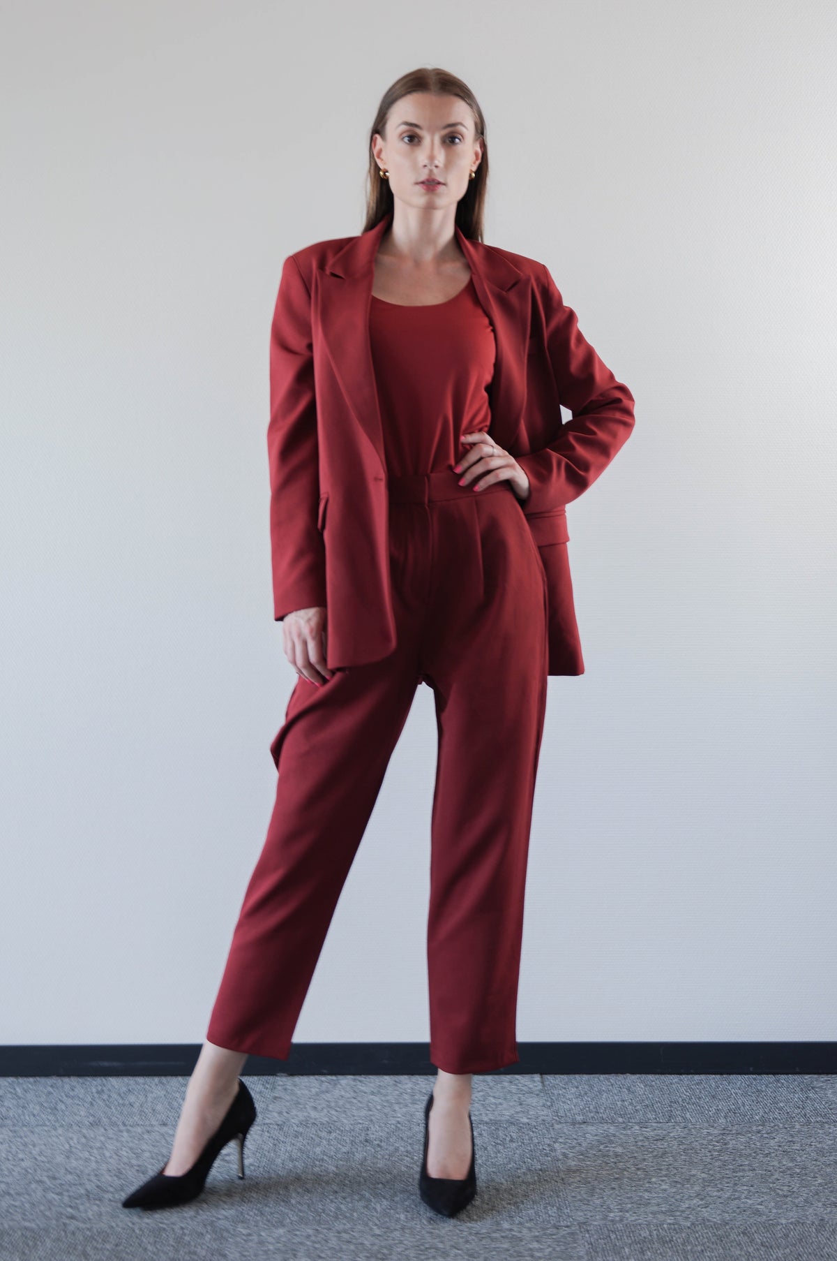 Red Suit Blazer