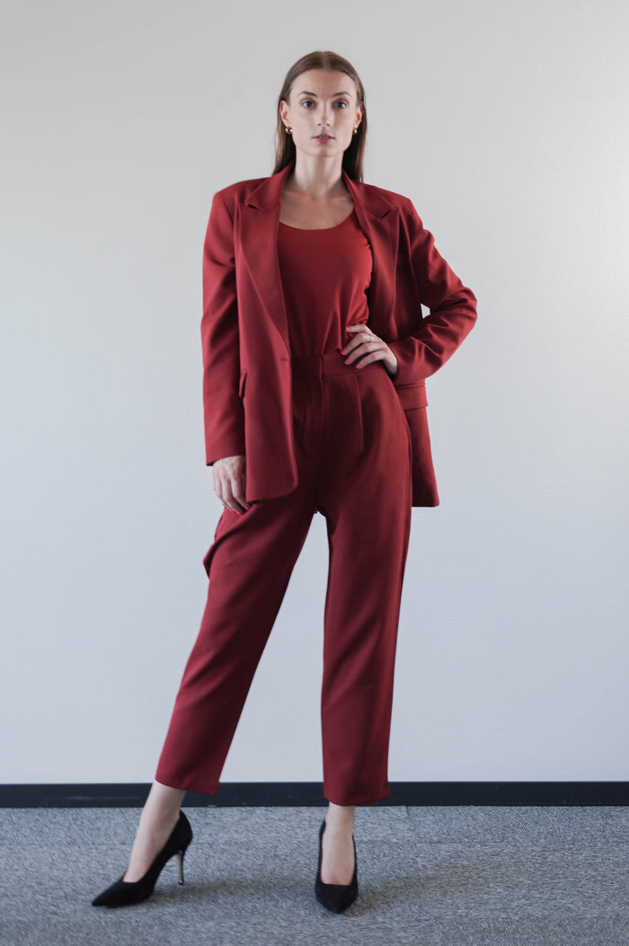 Red Suit Blazer