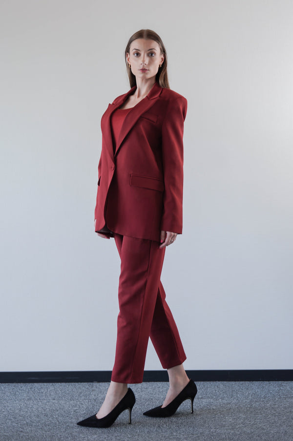 Red Suit Trousers
