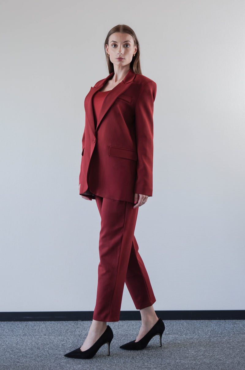 Red Suit Trousers