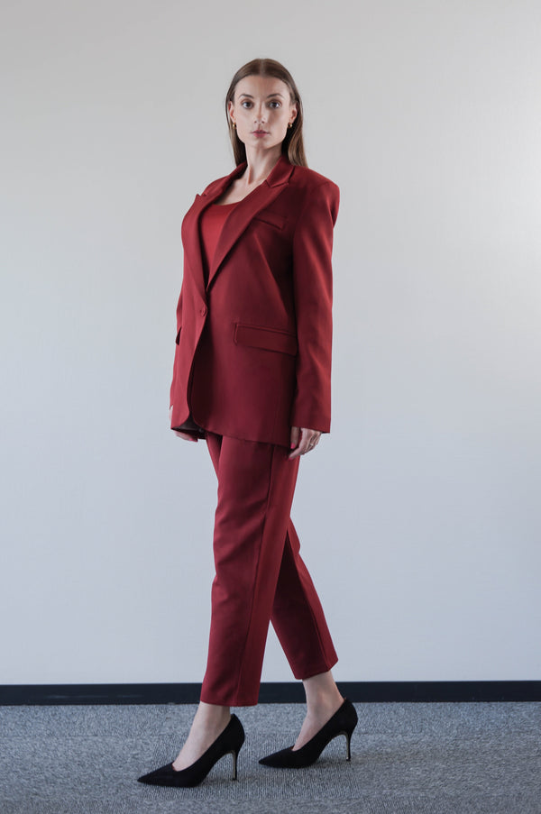 Red Suit Blazer